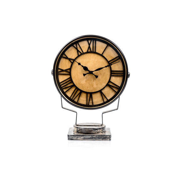 Williston 15.35" Metal Floor Clock Wayfair